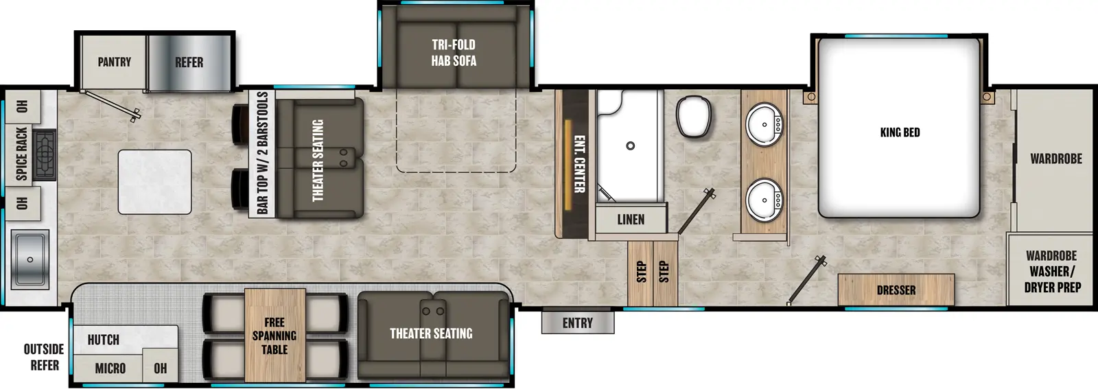 Brookstone 374RK Floorplan